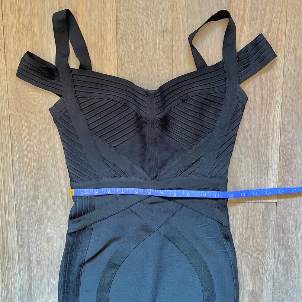 House of CB Black Bandage Bodycon Mini Dress - Picture 6 of 9